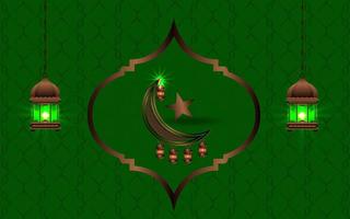islámico bandera y antecedentes diseño modelo vector