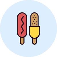 Corn Dog Vector Icon