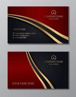 abstract business card  blue and black vector