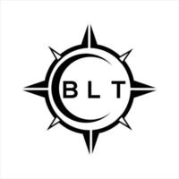 blt resumen tecnología circulo ajuste logo diseño en blanco antecedentes. blt creativo iniciales letra logo. vector