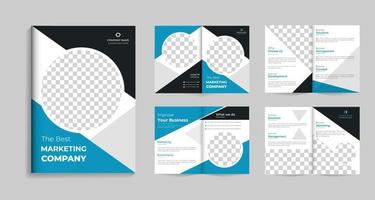 Corporate Brochure  Design Template in A4 size. It can be adapted to Brochures, Annual Reports, Magazines, Posters, Business Presentations, Portfolio, and Flyers vector