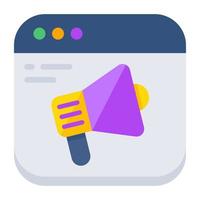 Trendy design icon of web promotion vector