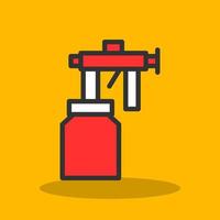 Spray Paint Gun Vector Icon Design