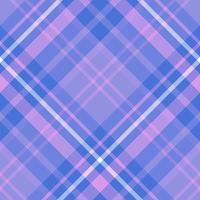 Seamless pattern in blue, pink and white colors for plaid, fabric, textile, clothes, tablecloth and other things. Vector image. 2