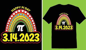 Happy Pi Day 3.14.2023 03 T-shirt vector
