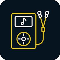 diseño de icono de vector de mp3