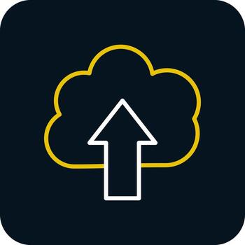 Cloud Uploding Vector Icon Design