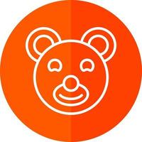 diseño de icono de vector de oso de peluche