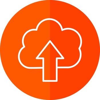 Cloud Uploding Vector Icon Design