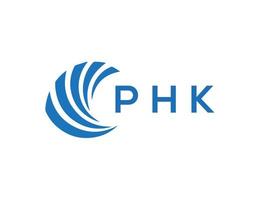 phk letra logo diseño en blanco antecedentes. phk creativo circulo letra logo concepto. phk letra diseño. vector