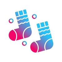 Winter Socks Vector Icon