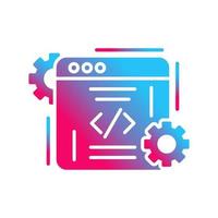 icono de vector de codificación