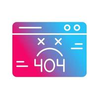 icono de vector de error 404