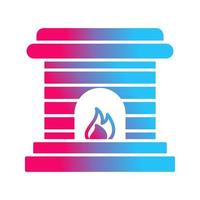 Fireplace Vector Icon