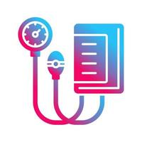 Blood Pressure Gauge Vector Icon