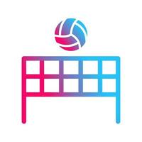 Beach Volleyball Vector Icon