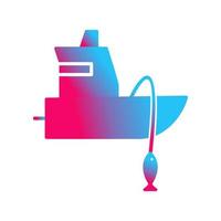 Fishing Boat Vector Icon