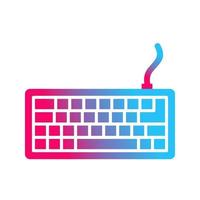 icono de vector de teclado