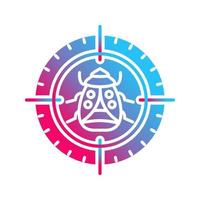 Bug Target Vector Icon