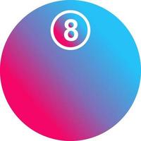 Unique Eight Ball Vector Icon