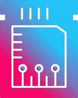 Unique Chip Vector Icon