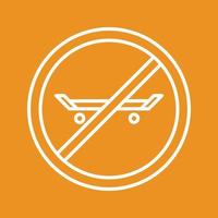 No Skating Vector Icon