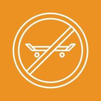 No Skating Vector Icon