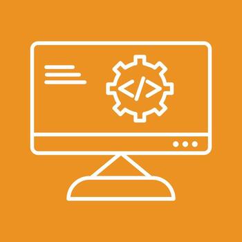 Unique Code Optimization Vector Icon