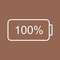 Unique Full Battery Vector Icon