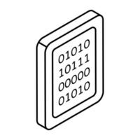 Vector design of binary data