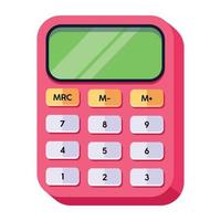 Trendy Electronic Calculator vector