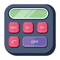 Trendy Electronic Calculator vector