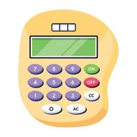 Trendy Calculation Device vector