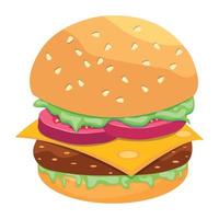 Trendy Hamburger Concepts vector