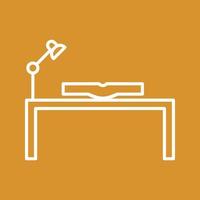 Unique Study Desk Vector Icon