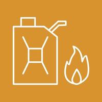 Unique Fuel to Fire Vector Icon