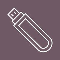 Unique USB Drive Vector Icon