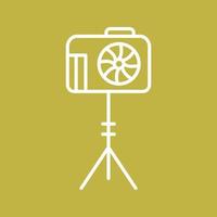 Unique Camera Stand Vector Icon