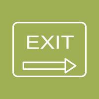 Unique Exit Vector Icon