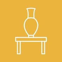 Vase Exhibit Vector Icon