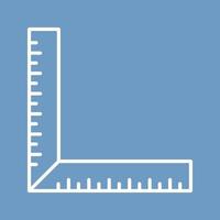 square Ruler Vector Icon