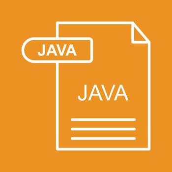 icono de vector de java