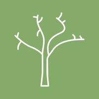 Tree with no Leaves Vector Icon