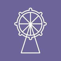 Ferris Wheel Vector Icon