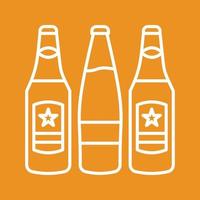 icono de vector de botellas de cerveza