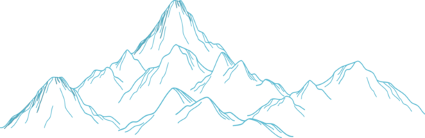 disegno della linea di montagna png