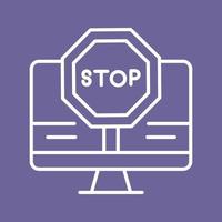 Stop Vector Icon