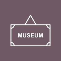 Museum Tag Vector Icon