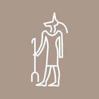 Egyptian god Vector Icon