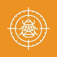 Bug Target Vector Icon